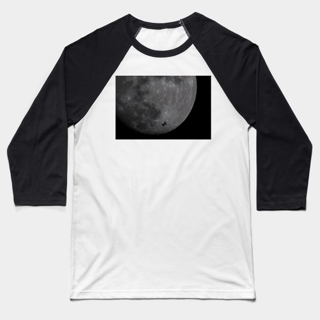 International Space Station Baseball T-Shirt by captureasecond